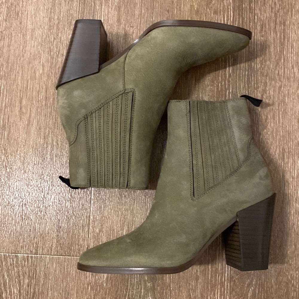 Rag & Bone, olive, nubuck bootie, NWT